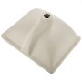 VEVOR Lavandino Sottopiano Lavabo per Bagno 515 x 385 mm, Lavello Rettangolare in Ceramica con Foro di Troppopieno, Lavabo da Bagno Sotto Banco di Lavoro, Moderno, Apertura Troppopieno 22mm, Bianco