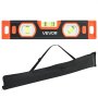 VEVOR Set di Livelle a Bolla Magnetiche, 3 Pezzi (225/400/600 mm), Livelle in Lega di Alluminio, 3 Fiale Verdi ad Alta Visibilità, Scanalatura a V, Foro per Appendere, per Lavori Edilizia e Fai da Te