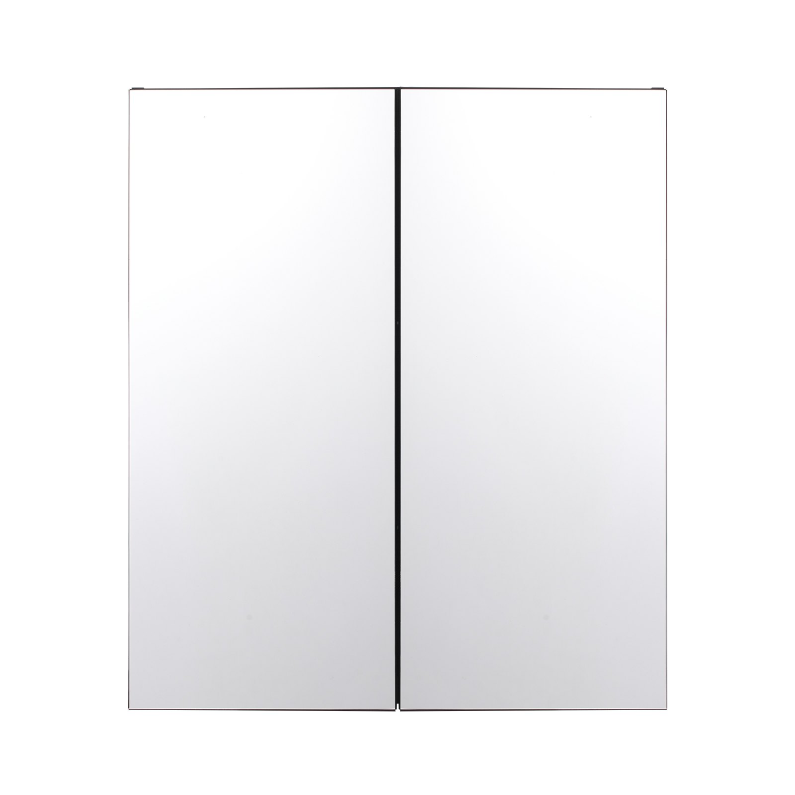 VEVOR Mirror Cabinet, Mirrored Medicine Cabinet (662 x 135 x 762 mm) for Bathrooms with 2 Doors & 7 Mirrors, Built-in and Wall Mountable, Aluminum Frame, Bathroom Cabinet