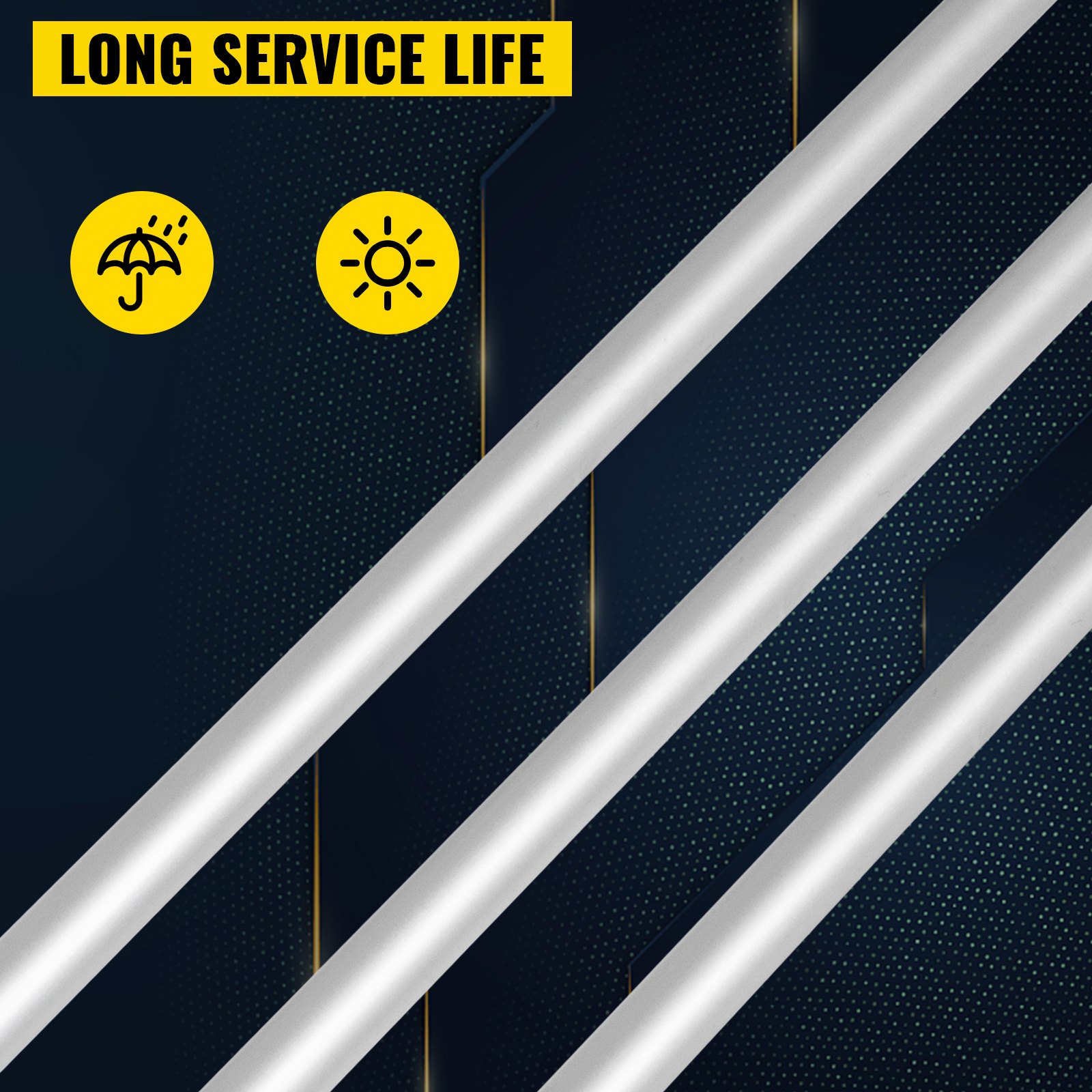 VEVOR Bandiera Pubblicitaria, 30 x 6PZ Bandiera Personalizzata Piuma con Asta, 4,3m Bandiere Pubblicitarie per Esterni, 5 Tubi Rigidi + 1 Asta di Fissaggio, per Indicatore, Presentazione di Negozi