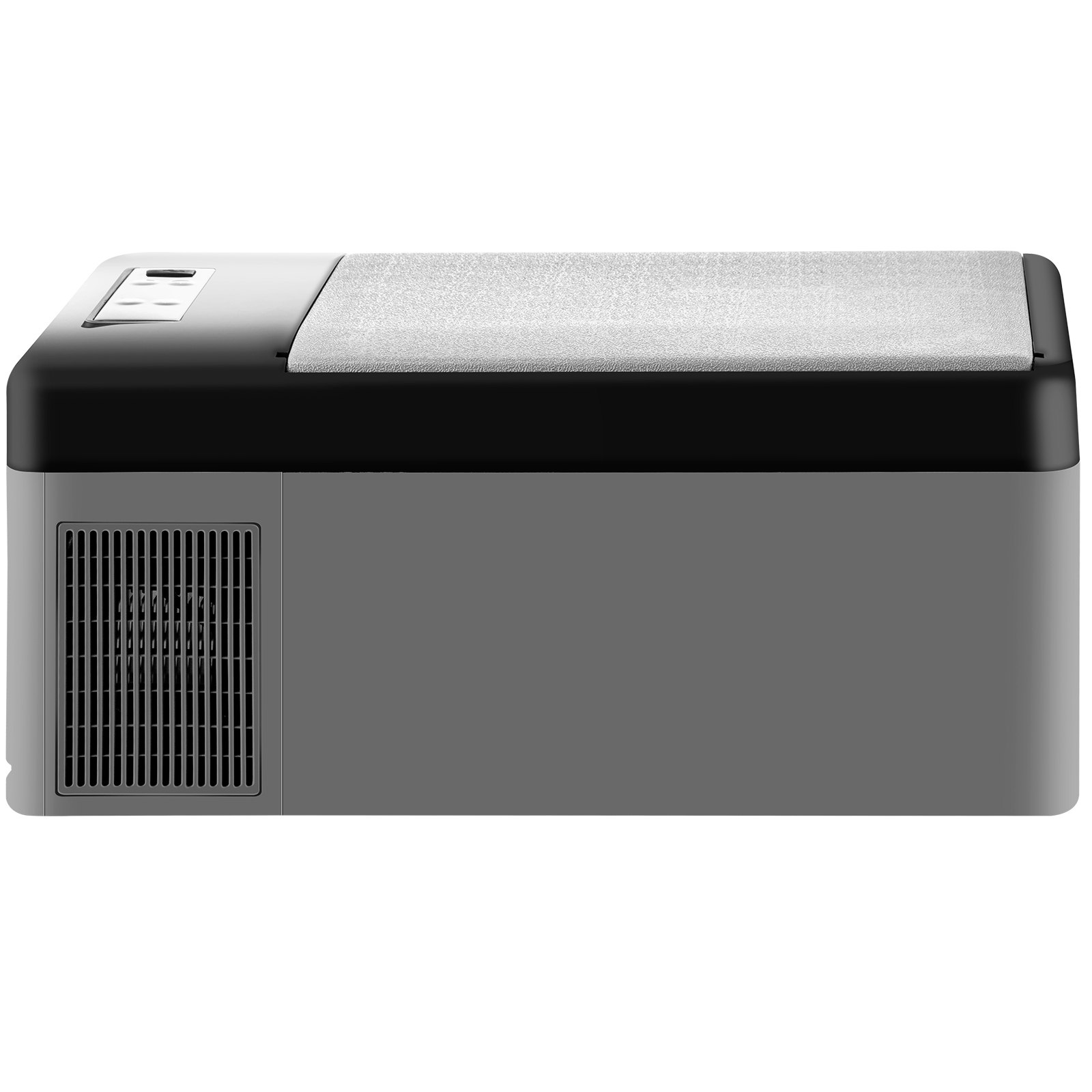 VEVOR Frigoriferi Auto per Viaggi Picnic, 15 L Frigoriferi Portatile Elettrico, 45 W Mini Frigo Auto all'Aperto Campeggio, Grigio e Nero Frigo Freezer Elettrico Portatile da Campeggio in Plastica ABS