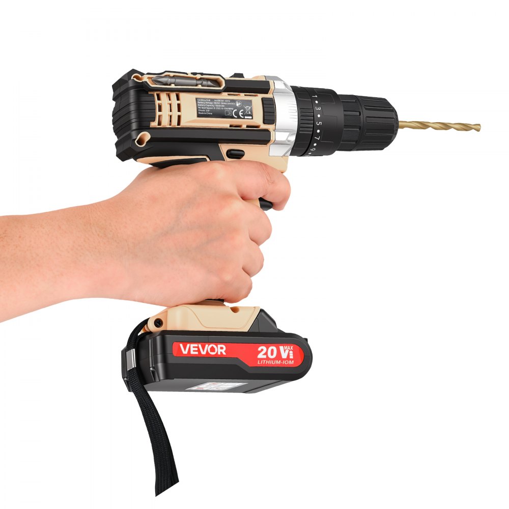 VEVOR Kit Valigetta di Attrezzi da 521 Pezzi per Manutenzione Domestica, per Riparazioni Progetti Fai Da Te, con Custodia Portatile, in Acciaio Alta Qualità, con Trapano a Batteria Punte e Martello