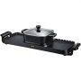 VEVOR Pentola Calda 800W Piastra Grill Elettrica 1600W da Tavolo BBQ Festa Uso Casalingo 2400W, Hotpot Elettrico con Piastra Doppia Grill da Banco per Esterni Temperatura Regolabile, Hotpot Elettrico