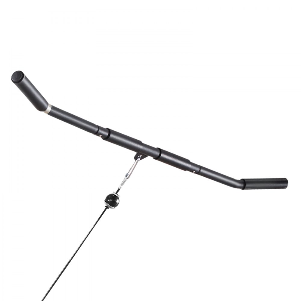 VEVOR Sistema a Carrucola da Soffitto per Lat Pulldown, Kit per Trazioni Lat da 2 Pezzi con Barra e Puleggia, Pulley da Palestra Domestica per Allenamento di Braccia, Schiena e Spalle, Capacità 150 kg