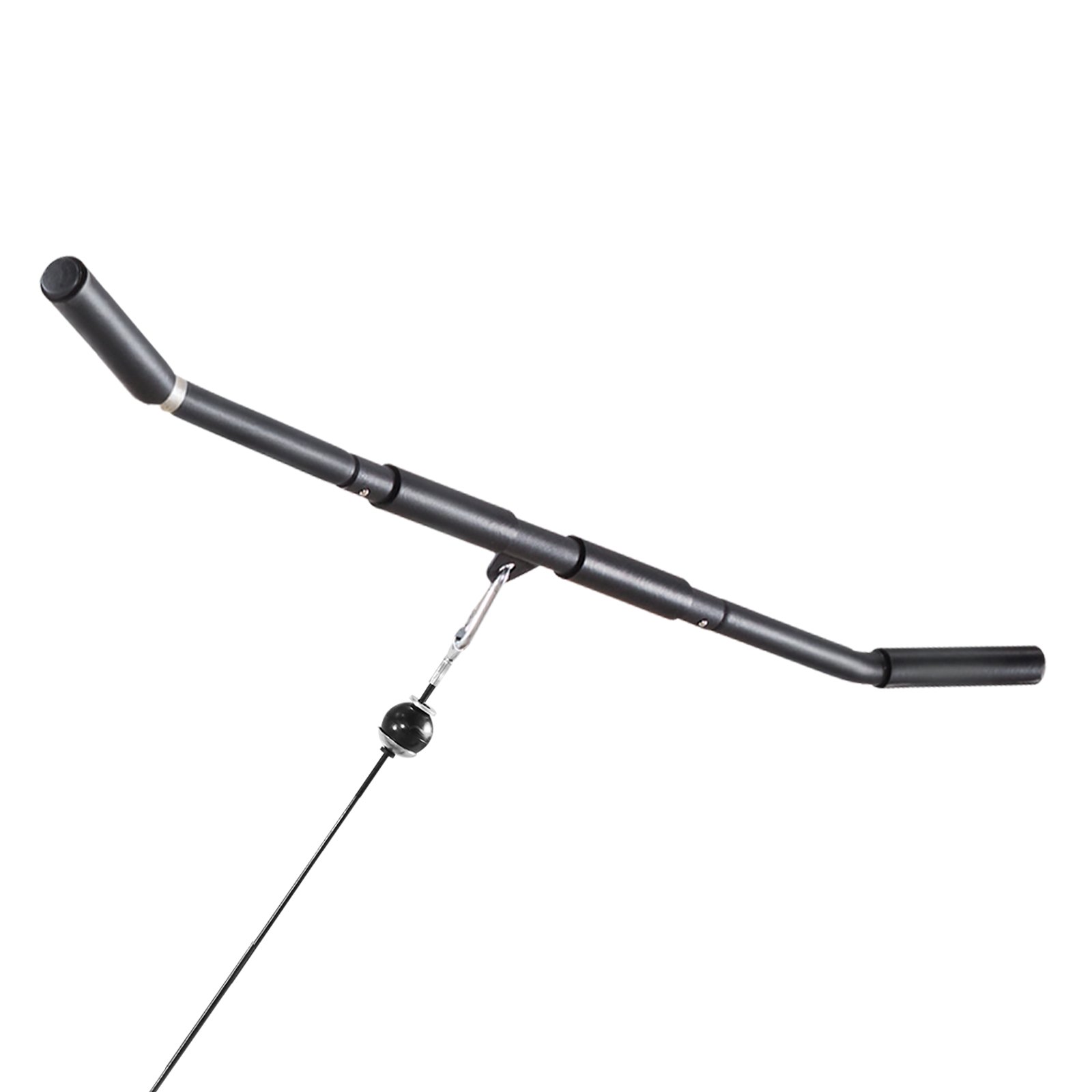 VEVOR Sistema a Carrucola da Soffitto per Lat Pulldown, Kit per Trazioni Lat da 2 Pezzi con Barra e Puleggia, Pulley da Palestra Domestica per Allenamento di Braccia, Schiena e Spalle, Capacità 150 kg