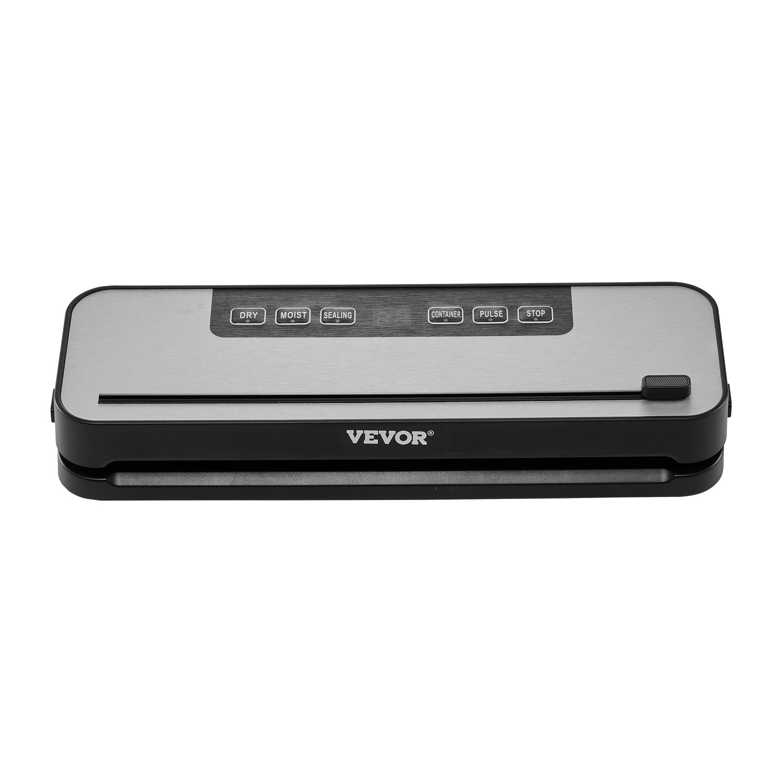 VEVOR Macchina per Sottovuoto 60 Kpa 100 W Sigillatrice per Sottovuoto per Alimenti Multifunzionale, Sistema di Sigillatura Automatica dell'Aria con Taglierina Integrata, 10 Sacchetti per Sottovuoto