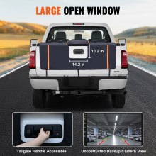 VEVOR Copertura Protezione Portellone Camion 157x93cm Cuscino Portellone in PVC Spugna Copertura Protettiva per Portellone Camion 6 Cinghie di Fissaggio Tasca per Attrezzi Trasporto 6 Biciclette circa