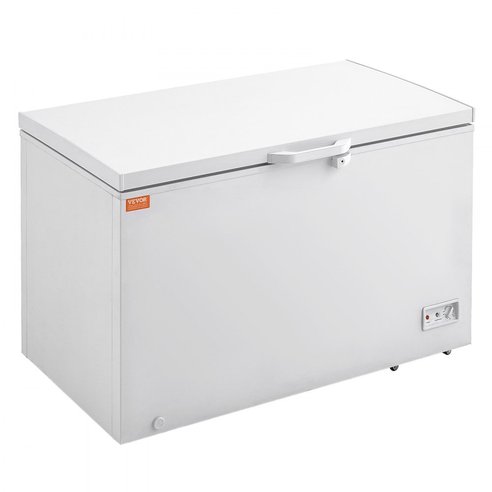 VEVOR Chest Freezer, 345 L Capacity & 4 Removable Baskets, Freestanding Commercial Chest Freezer with Top-Opening Door & Lockable Lid, 7-Level Adjustable Temperature