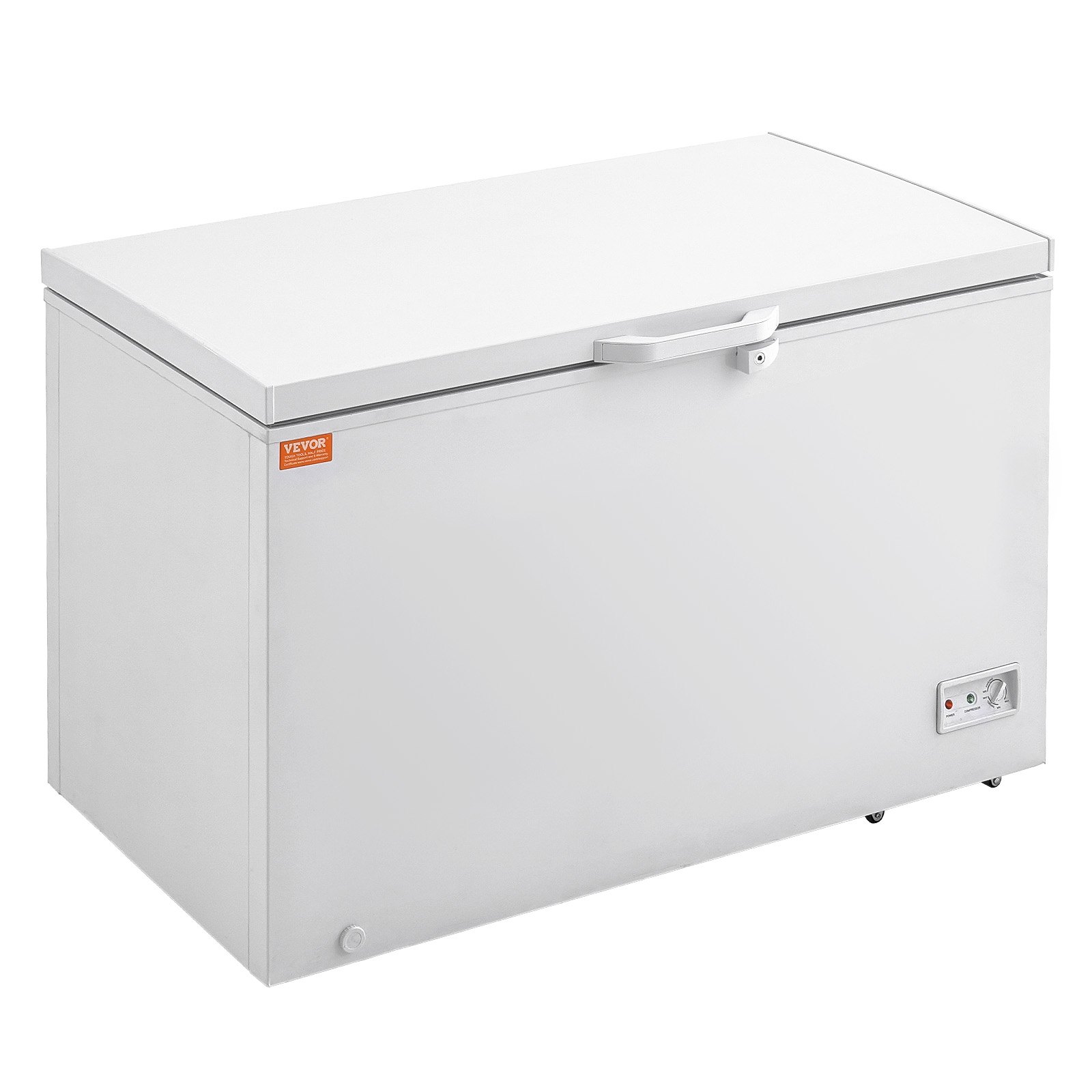 VEVOR Chest Freezer, 345 L Capacity & 4 Removable Baskets, Freestanding Commercial Chest Freezer with Top-Opening Door & Lockable Lid, 7-Level Adjustable Temperature
