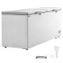 VEVOR Chest Freezer, 19.8 cubic feet / 561 L, Split Top & Double Locking Lids, Freestanding Commercial Freezer & 4 Removable Baskets