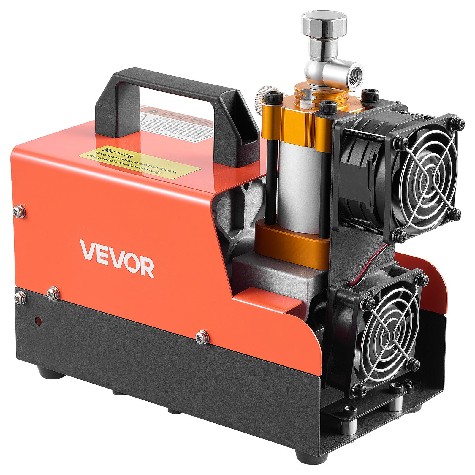 VEVOR Compressore ad Alta Pressione per PCP 4500 PSI 250W CC12V/CA230V, Compressore per Fucili PCP con Convertitore Esterno, Arresto Manuale, Portatile per Paintball, Armi ad Aria Compressa e Bombole