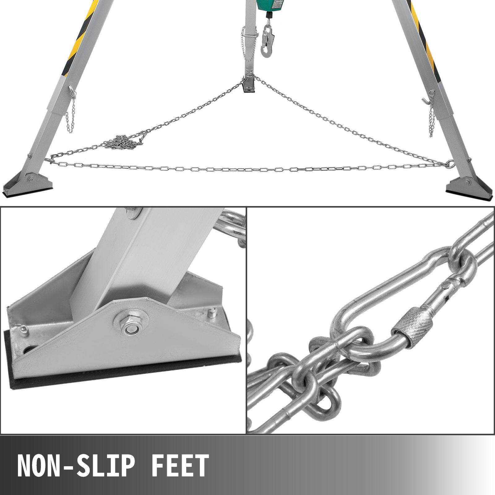 Treppiede di Sicurezza con Treppiedi di Salvataggio da 1800 Libbre 2,15M
