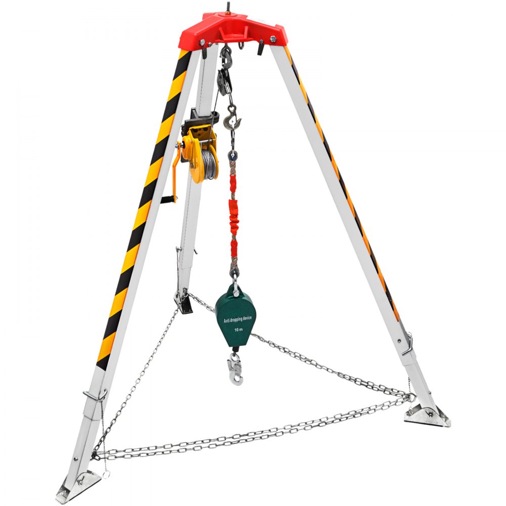 VEVOR Kit treppiede di salvataggio per spazi ristretti piedi 1,34-2,15m 30m