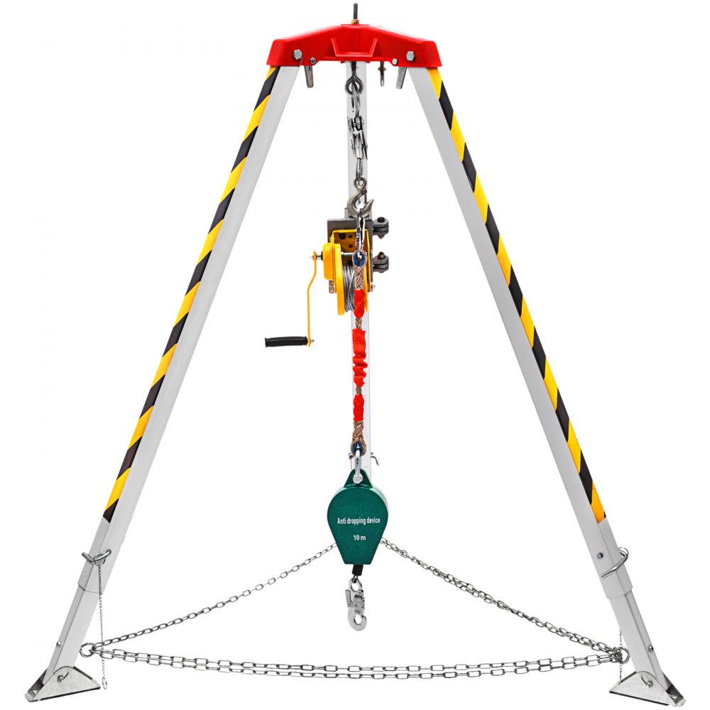 VEVOR Kit treppiede di salvataggio per spazi ristretti piedi 1,34-2,15m 30m
