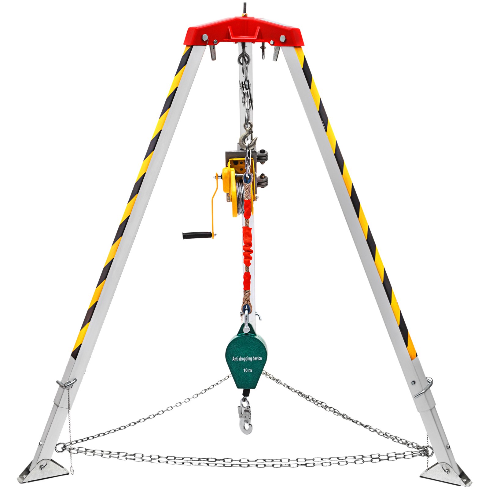 VEVOR Kit treppiede di salvataggio per spazi ristretti piedi 1,34-2,15m 30m