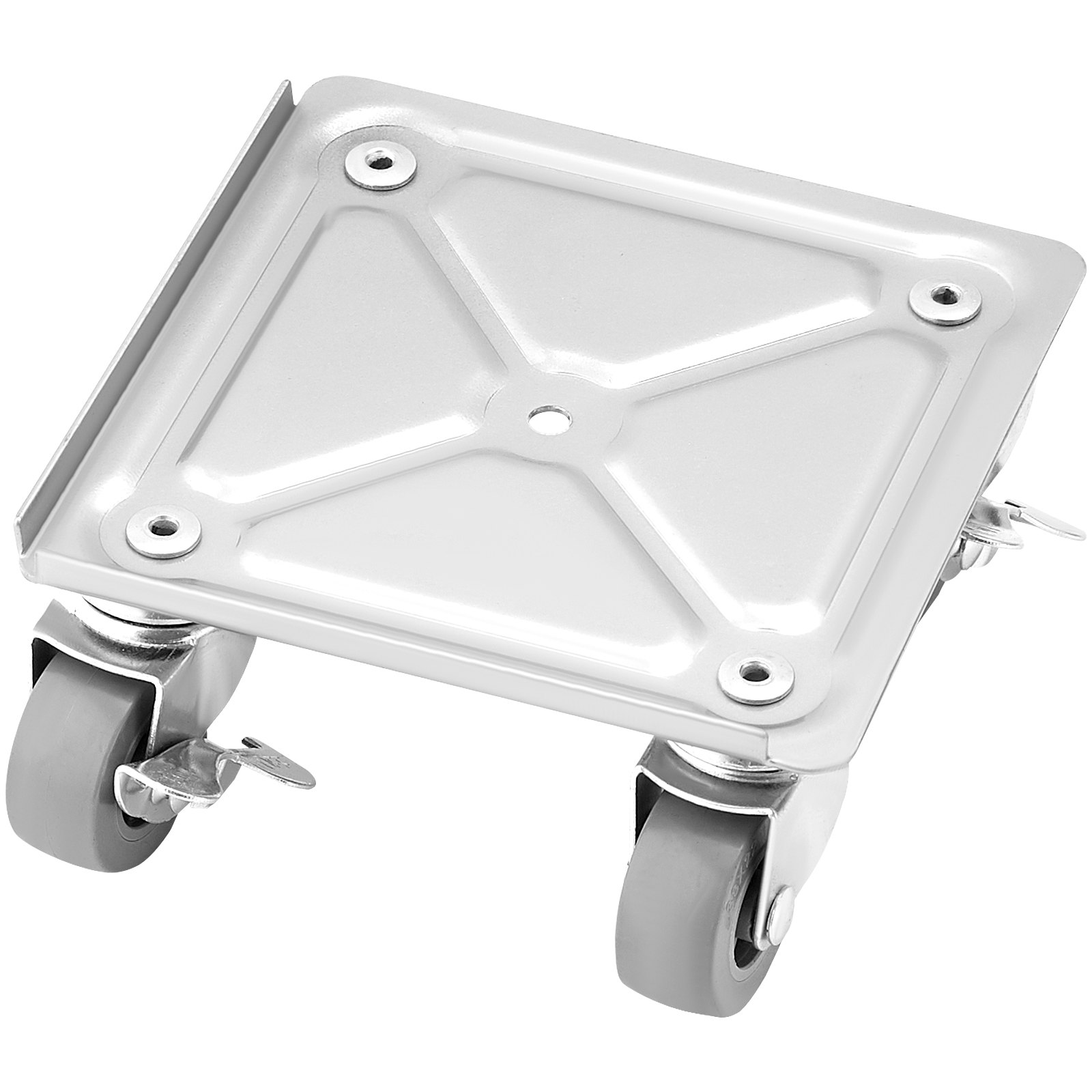 VEVOR Set di Pattini a Rotelle 4 Pezzi per Trasporto di Carichi Pesanti Mobili Grandi Capacità Carico Max. 227kg, Pattini in Acciaio al Carbonio Ruote in PP Rotazione a 360°, Carrello Traslochi 4 Pz