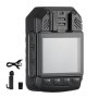 VEVOR Telecamera per Corpo della Polizia HD 1440P, 64 GB Audio Video, Batteria Integrata da 2850 mAh, LCD 5 cm, Visione Notturna Infrarossi, Telecamera Corpo Personale Impermeabile Forze dell'Ordine