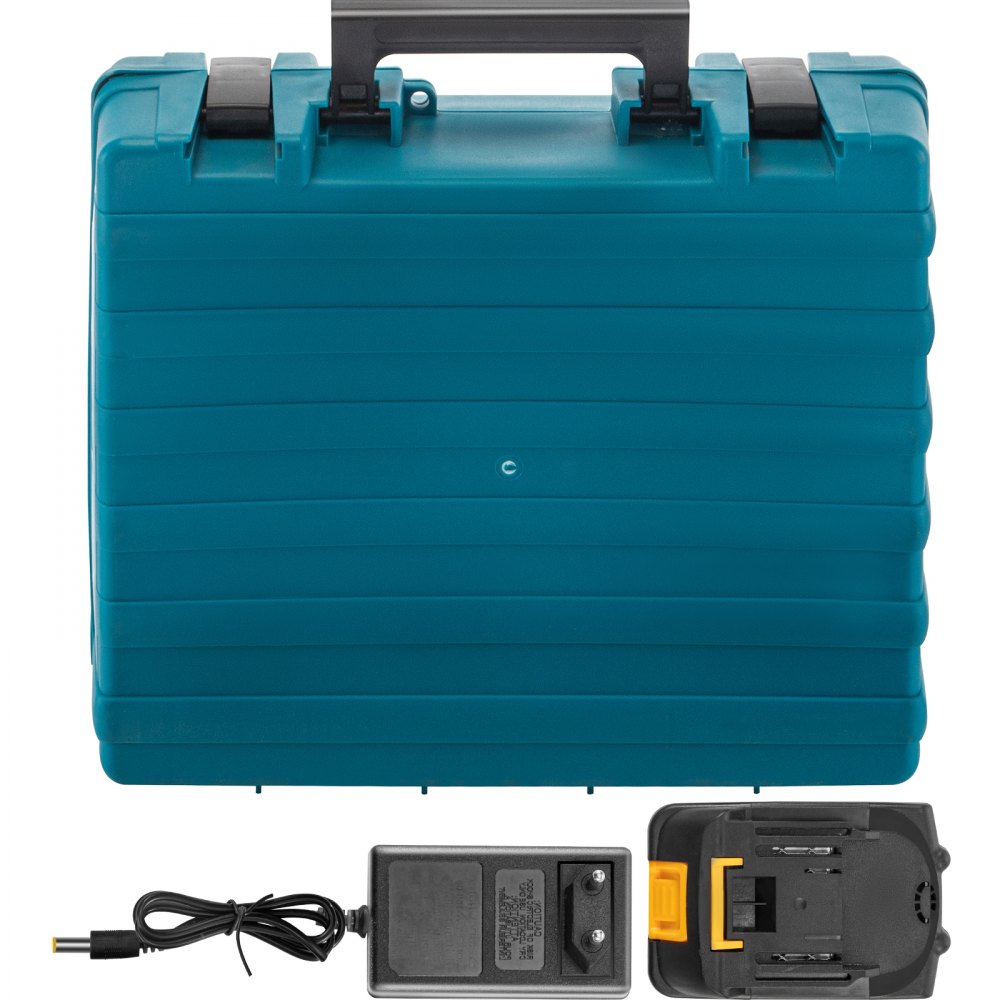 Vevor Trapano Avvitatore A Batteria 18v In Valigetta Velocità 900 Giri/min Blu