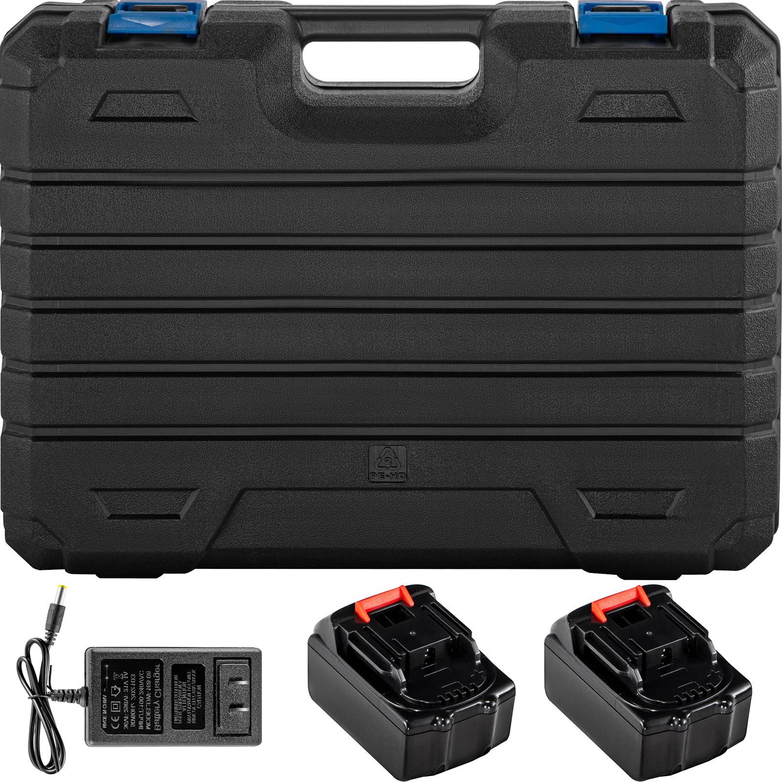 VEVOR Trapano Avvitatore Batteria a Percussione, 18V Avvitatore a Batteria, Velocità 1400 giri/min Trapano Elettrico con Percussione, 450 bpm Trapano Avvitatore a Percussione Brushless, Colore Blu