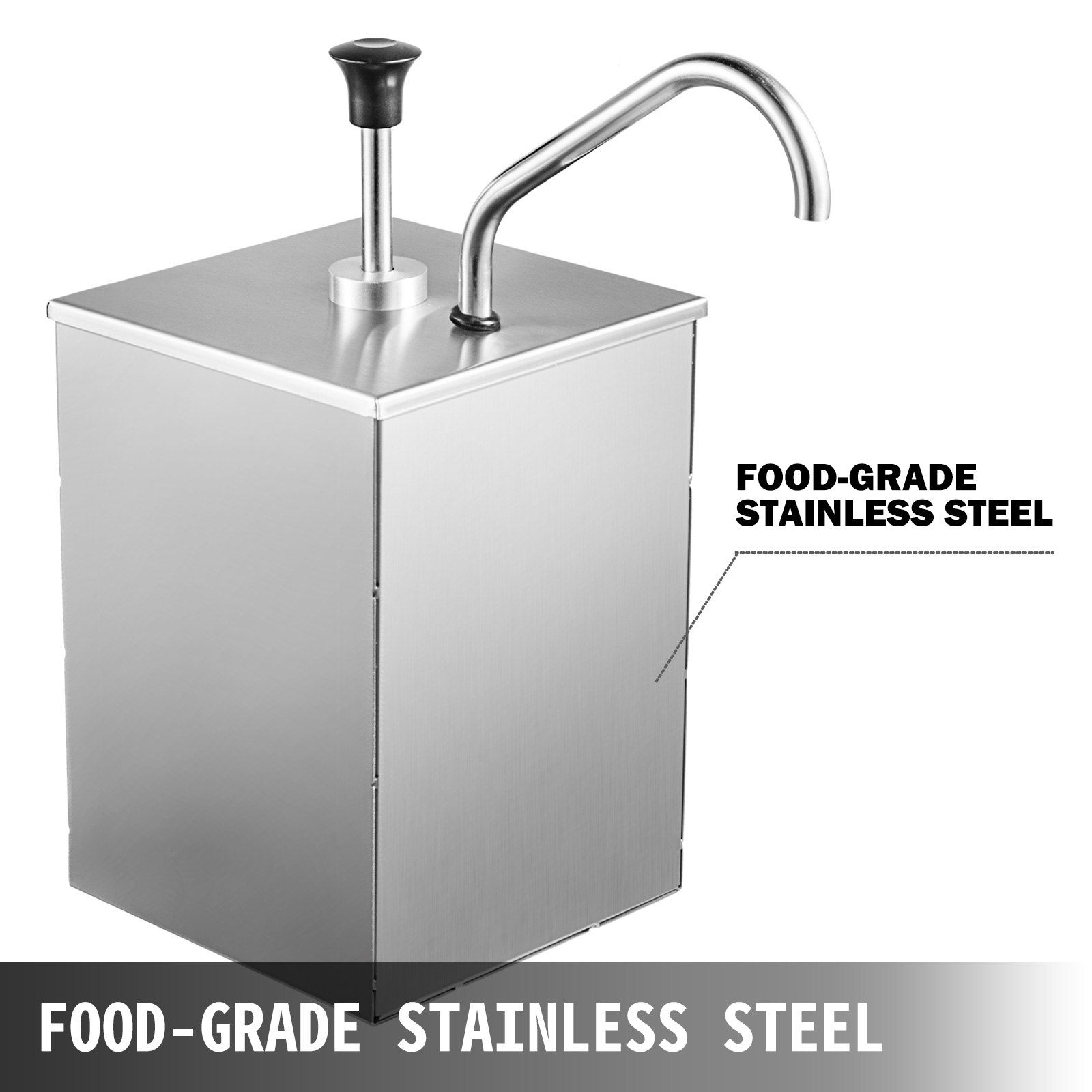 Distributore Per Condimento Liquido 3,5l Dosatore Salsa Uscita Singola