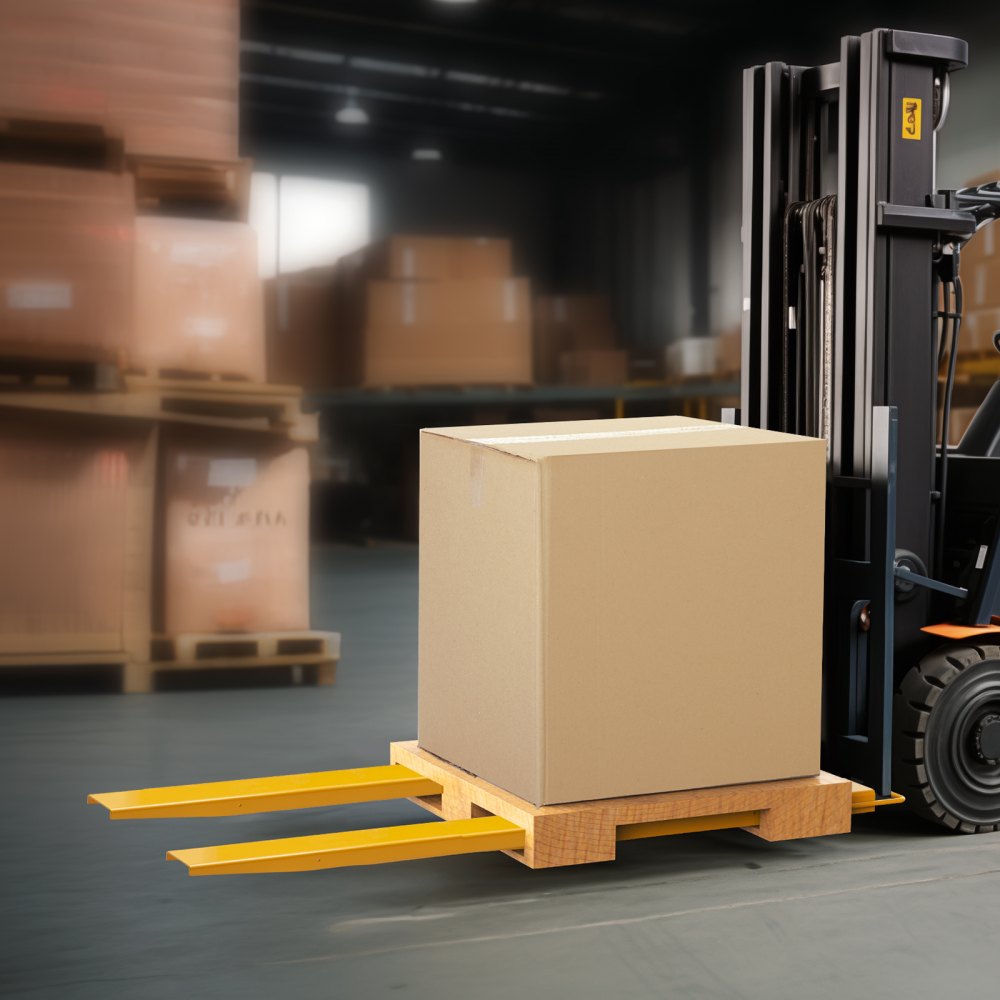 VEVOR Forche per Pallet Lunghezza 2130 mm Capacità Carico max. 1815 Tonnellate, Coppia di Forche per Movimentazione Carico da Benne Trattori Minipala Escavatori in Acciaio, Forche Compatibili 127mm