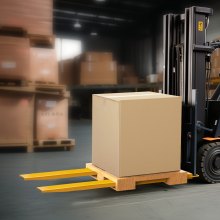 VEVOR Forche per Pallet Lunghezza 2130 mm Capacità Carico max. 1815 Tonnellate, Coppia di Forche per Movimentazione Carico da Benne Trattori Minipala Escavatori in Acciaio, Forche Compatibili 106mm
