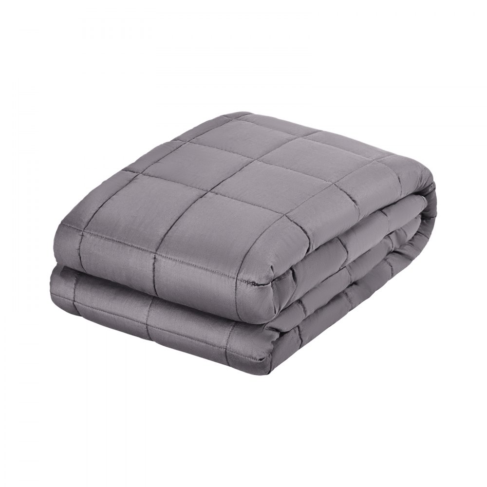 VEVOR Coperta Ponderata per Letto King Size, Coperta Pesante Traspirante Rinfrescante, con Perle di Vetro, Uso in Ogni Stagione, per Adulti, Migliora il Sonno, Grigio 2032 x 2210 mm ± 40 mm