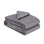 VEVOR Coperta Ponderata per Letto King Size, Coperta Pesante Traspirante Rinfrescante, con Perle di Vetro, Uso in Ogni Stagione, per Adulti, Migliora il Sonno, Grigio 2032 x 2210 mm ± 40 mm