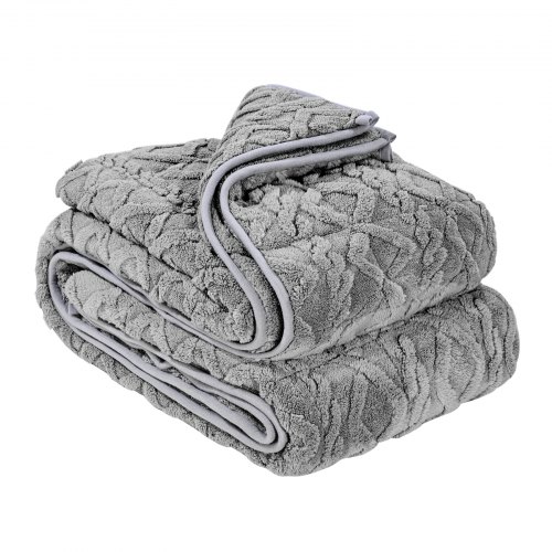 VEVOR Coperta Ponderata Pesante in Pile Sherpa Letto Matrimoniale Grigio