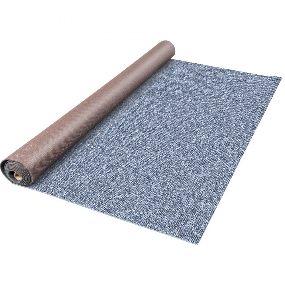 Tappeto Poliestere + Tpr Antiscivolo 1,8x16m Moquette Interno/esterno Grigio