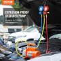 VEVOR Pompe Sottovuoto Kit Pompa a Vuoto Monostadio per Aria Condizionata di Automobili 150W Pressione tra 55-276 bar Kit Pompa Vuoto 100 L/min