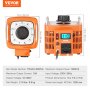 VEVOR Trasformatore di Tensione 3000VA, 10A, Ingresso 230V, Uscita 0-300V, Regolatore di Tensione AC LCD 4 Fusibili, Interruttore di Controllo Termico per Ufficio Industriale Domestico