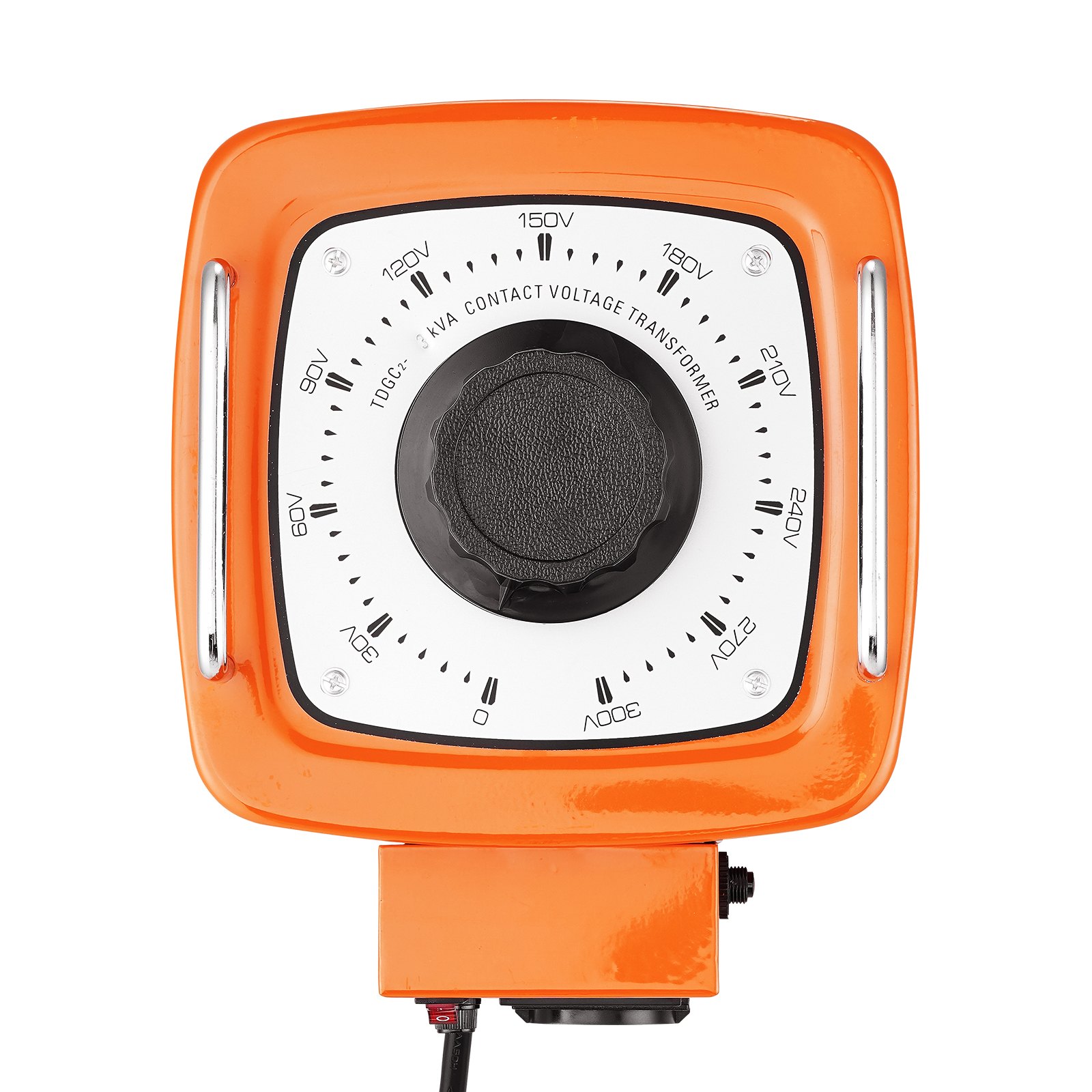 VEVOR Trasformatore di Tensione 3000VA, 10A, Ingresso 230V, Uscita 0-300V, Regolatore di Tensione AC LCD 4 Fusibili, Interruttore di Controllo Termico per Ufficio Industriale Domestico