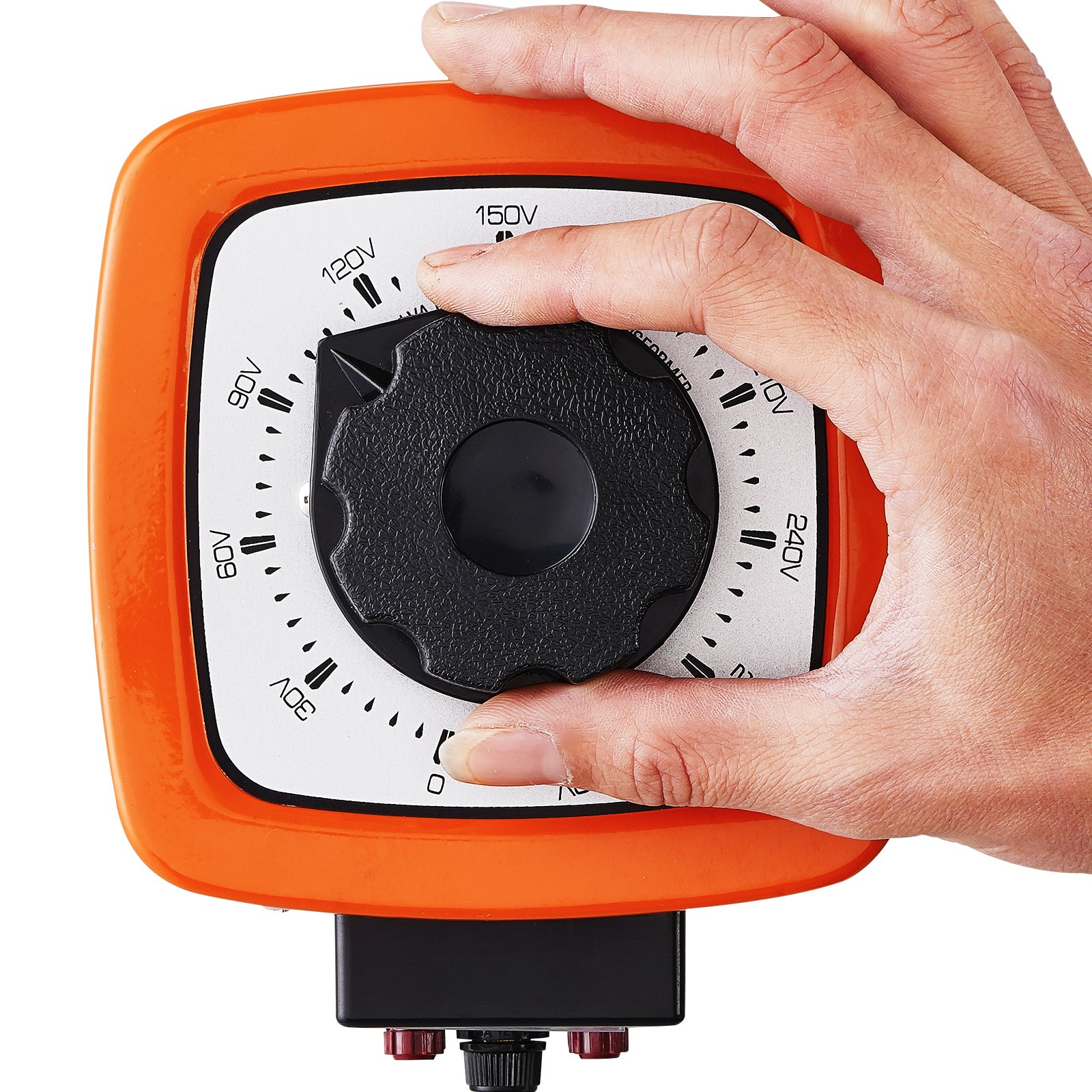 VEVOR Trasformatore Tensione Variabile 500VA, 1.7A, Ingresso 230V, Uscita 0-300V, Regolatore di Tensione AC 4 Fusibili, Interruttore di Controllo Termico Ufficio Industriale Domestico