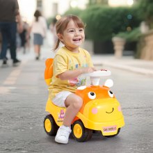 VEVOR Macchinina a Spinta Giocattolo Auto per Bambini, Capacità 22 kg, con Clacson e Musica, Vano Portaoggetti Sotto Sedile, Macchina per Sviluppo Muscolare ed Equilibrio