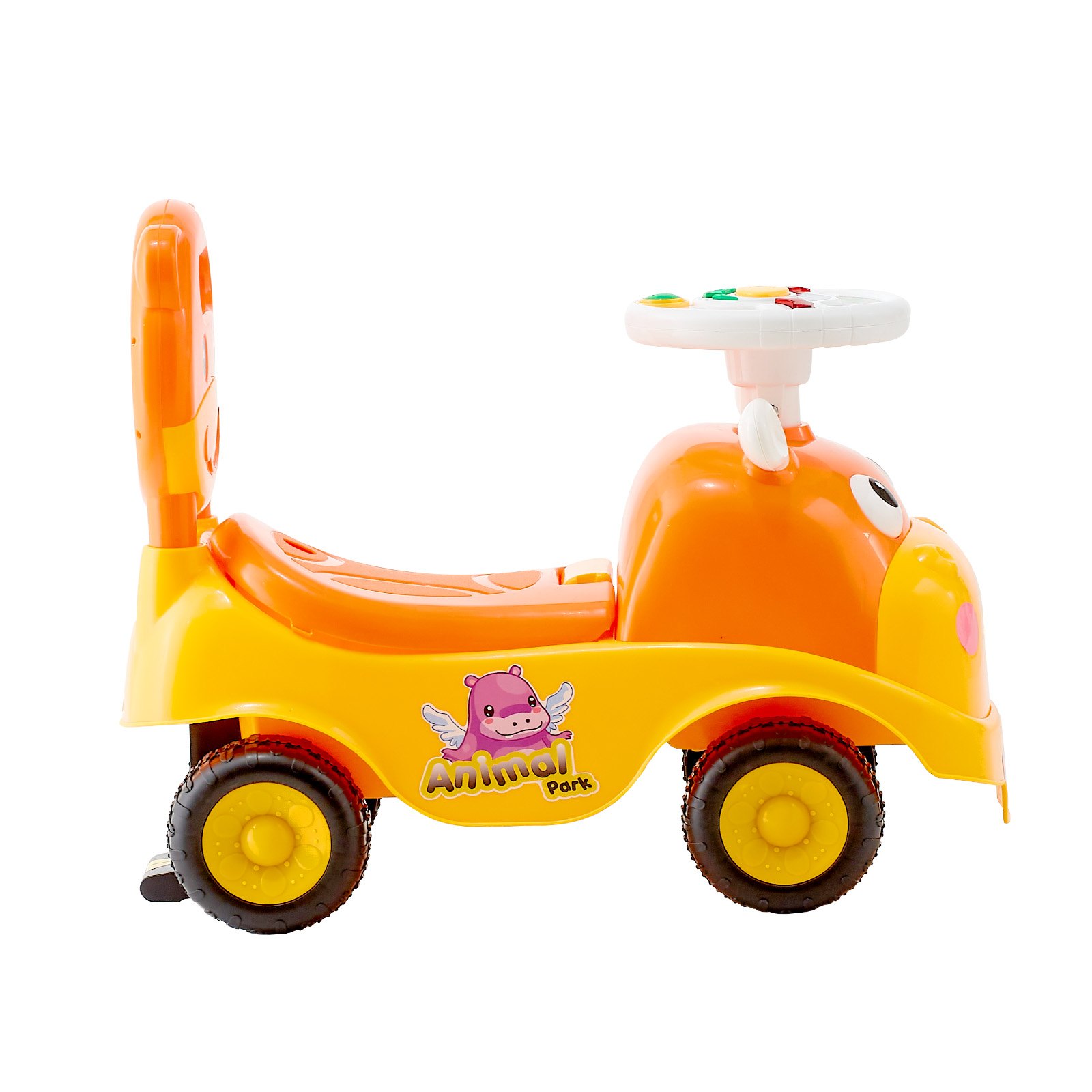 VEVOR Macchinina a Spinta Giocattolo Auto per Bambini, Capacità 22 kg, con Clacson e Musica, Vano Portaoggetti Sotto Sedile, Macchina per Sviluppo Muscolare ed Equilibrio