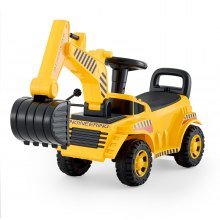 VEVOR Macchinina Cavalcabile con Volante Giocattolo Auto per Bambini, Capacità 25 kg, Macchina Cavalcabile Escavatore con Musica per Bambini per Sviluppo Muscolare ed Equilibrio