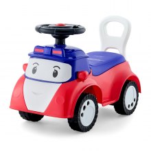 VEVOR Macchina a Spinta per Bambini, Giocattolo da Cavalcare per Bambini con Musica e Vano Portaoggetti Sotto il Sedile, Capacità di Carico 25 kg, Girello con Appoggio a Terra, Rosso