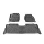 VEVOR Car Floor Mats (3-piece) for Ford F250 F350 F450 F550 2017-2024 2025 Super Duty Crew Cab Bucket Seat with Under-Seat Storage, Weatherproof Custom-Fit TPE Floor Mats
