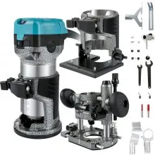VEVOR Rifilatore Fresatrice Verticale per Legno Elettrica, 220V 710W Velocità 13000-33000 RPM Fresatrice Rifilatore Multifunzione per Scanalatura del Legno, Formatura di Bordi, Intaglio del Legno