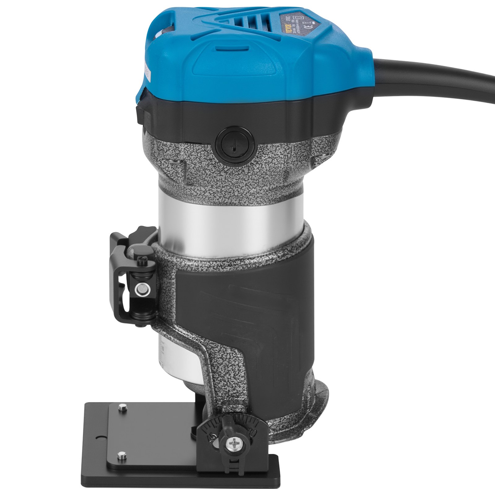 VEVOR Rifilatore Elettrico 710W Fresatrice Compatta Rifilatore per Legno 10000-30000RPM Rifilatrice per Legno Multifunzione con Base Affondamento e Base Inclinata e Base Offset