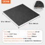 VEVOR Carpet Tiles, 500 x 500 x 5 mm, Carpet with Attached Padding, Soft Padded Carpet Tiles, Easy DIY Installation for Bedrooms and Living Rooms (20 Pieces, Dark Grey)