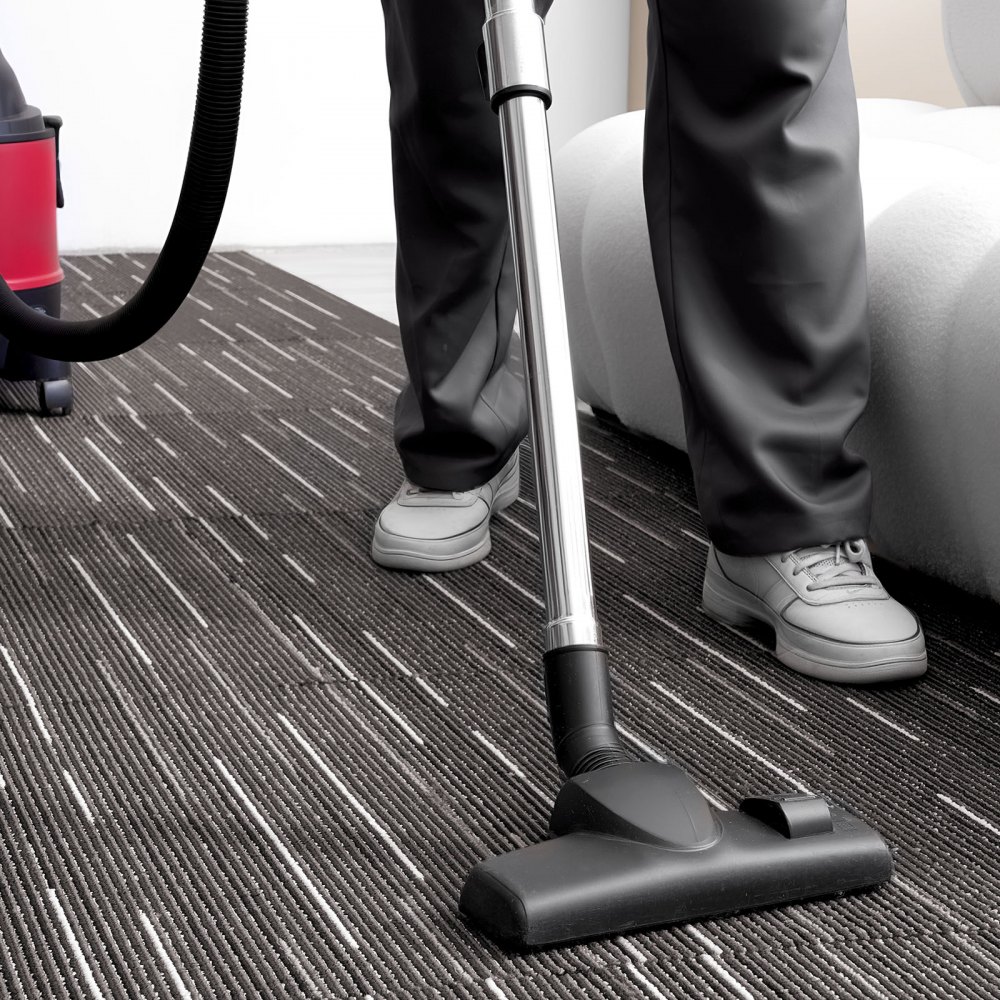 VEVOR Piastrelle per Moquette, 610x610 mm 24 Pezzi, Tappeto Quadrato Modulare, Pavimento Morbido Imbottito per Copertura Senza Cuciture 8,9㎡, per Soggiorno Camera da Letto Ufficio Interno, Grigio