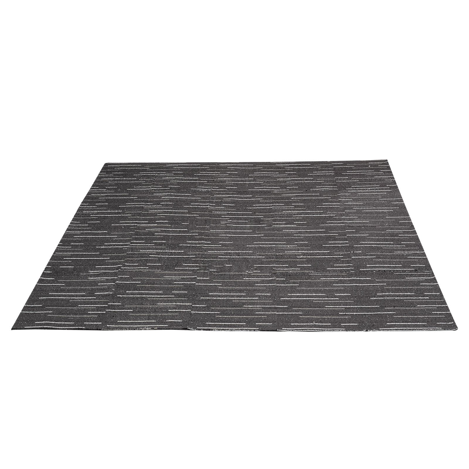 VEVOR Piastrelle per Moquette, 610x610 mm 24 Pezzi, Tappeto Quadrato Modulare, Pavimento Morbido Imbottito per Copertura Senza Cuciture 8,9㎡, per Soggiorno Camera da Letto Ufficio Interno, Grigio