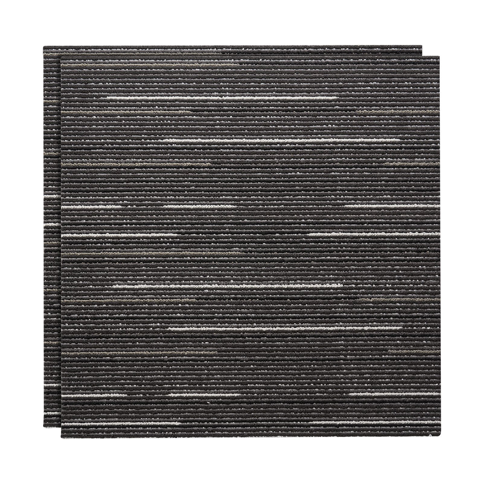VEVOR Piastrelle per Moquette, 610x610 mm 24 Pezzi, Tappeto Quadrato Modulare, Pavimento Morbido Imbottito per Copertura Senza Cuciture 8,9㎡, per Soggiorno Camera da Letto Ufficio Interno, Grigio