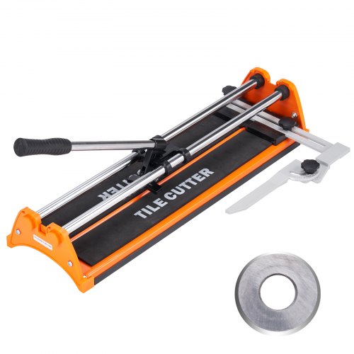 VEVOR Tagliapiastrelle Manuale da 430 mm Utensili da Taglio per Piastrelle con Infrarossi Taglia Mattonelle Gres Ceramica Porcellanata a Mano Professionale Spessore di Taglio 4-12 mm a Doppia Rotaia