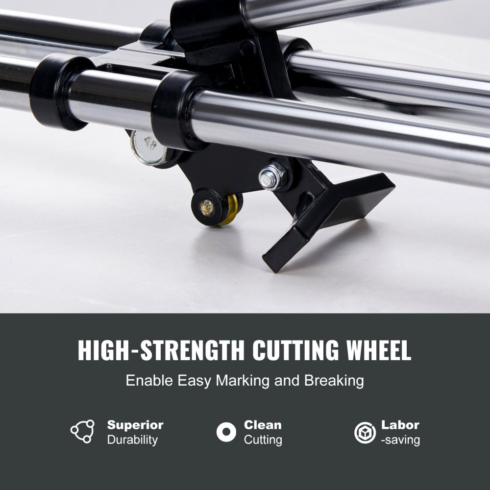 VEVOR Tagliapiastrelle Manuale da 430 mm Utensili da Taglio per Piastrelle con Infrarossi Taglia Mattonelle Gres Ceramica Porcellanata a Mano Professionale Spessore di Taglio 4-12 mm a Doppia Rotaia