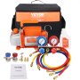 VEVOR Kit Pompa a Vuoto Monostadio per Aria Condizionata di Automobili 180W Pressione 55-276 bar Kit Pompa Vuoto 128L/min per Riparazione di