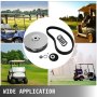 VEVOR Kit frizione posteriore per carrello da golf Yamaha Gas G2-G22 1985+ Kit frizione secondaria con cinghia JN6-G6201-03 JN6-G6201-04, Argento
