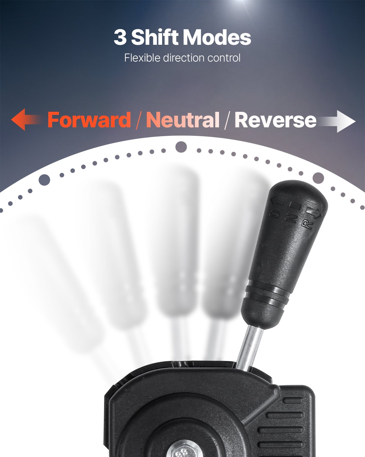 VEVOR Frizione di Trasmissione Motore da 2-7 CV, Frizione di Trasmissione 2300 giri/min con 3 Modalità di Cambio Asse Bilanciato Dinamico, Frizione a Cambio Rapido per Kart UTV, Frizione Motore